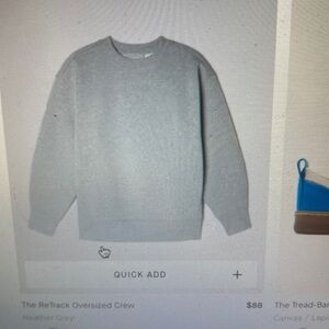 Everlane sweatshirt.